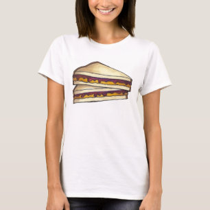 T-shirt PB&J Beurre d'arachide et sandwich à la gelée