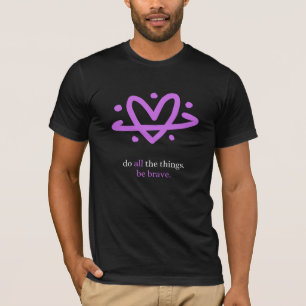 T-shirt PBB : Tee-shirt Do All The Things (Noir/Violet)
