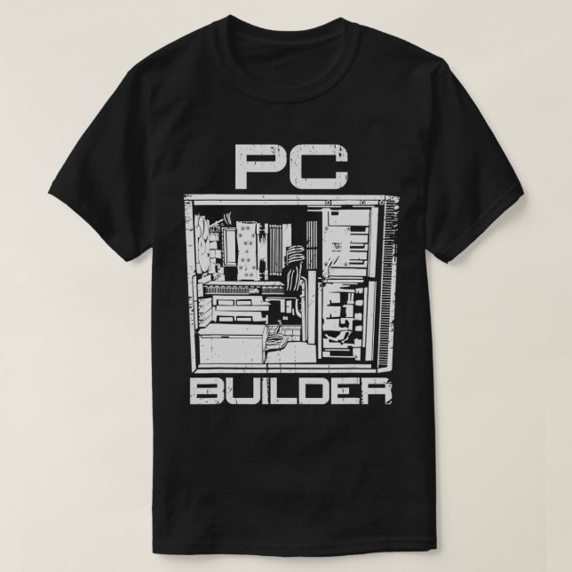 T-shirt PC Builder Informatique Expert Technologie de l'in (Design devant)
