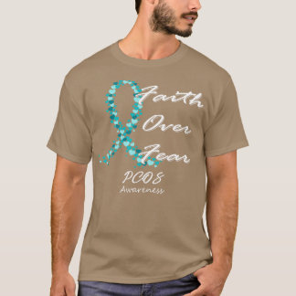 T-shirt PCOS Sensibilisation Foi Sur La Peur Dans Cette Fa