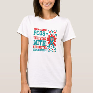 T-shirt PCOS Sensibilisation Force Ruban T Chemise