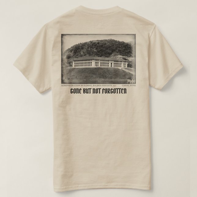 T-shirt PCZ, bâtiment d'administration (Design dos)
