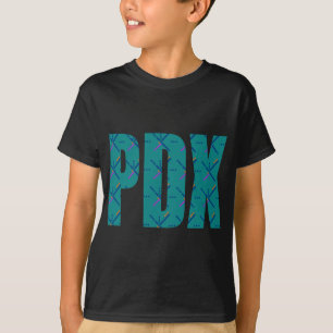 T-shirt PDX marque avec des lettres le tapis d'aéroport de