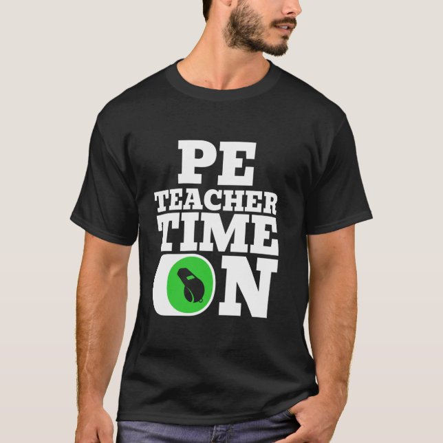 T-shirt PE Enseignant - Éducation physique Temps le (Devant)