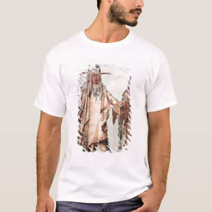 T-shirt Pe-Toh-Pipi-Baiser indien Blackfoot, les nervures