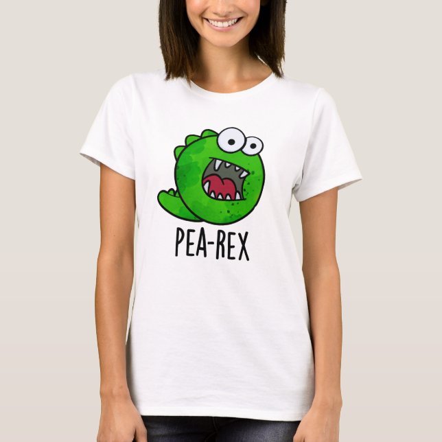 T-shirt Pea Rex Dinosaur Dinosaure Veggie TRex Pun (Devant)