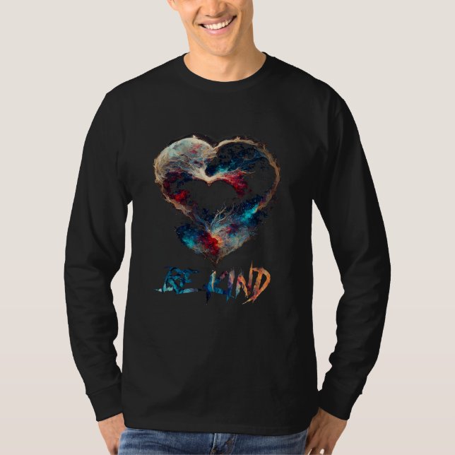 T-shirt Peace and love be kind (Devant)