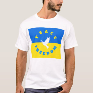 T-shirt Peace Dove Support Ukraine - Liberté
