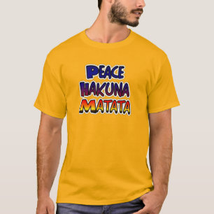T-shirt Peace Hakuna Matata Cadeaux Produits