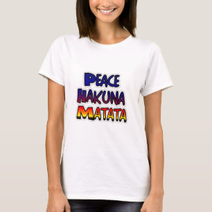 T-shirt Peace Hakuna Matata Gradient Art
