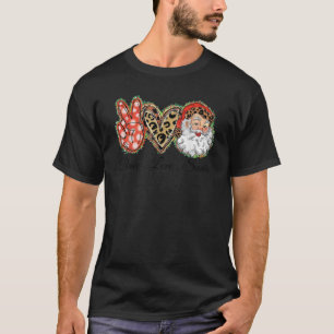 T-shirt Peace Lots Père Noël Père Noël Joyeux Noël Classiq