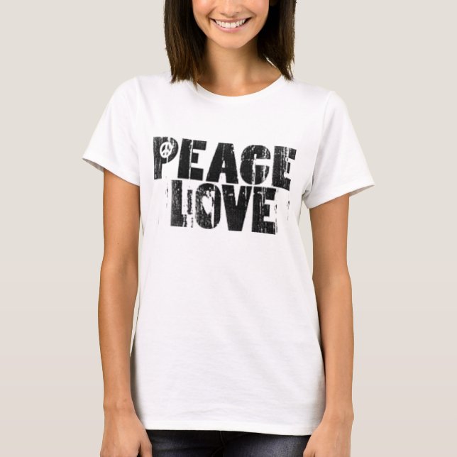 T-shirt peace&love (Devant)