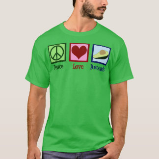 T-shirt Peace Love Avocado 2