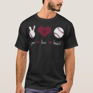 T-shirt Peace Love Baseball s