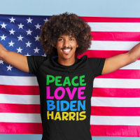 Peace Love Biden Harris Election 2024