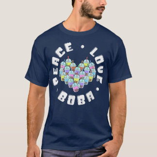 T-shirt Peace Love Boba