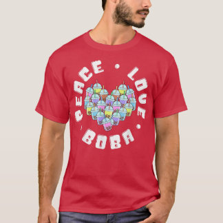 T-shirt Peace Love Boba 