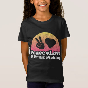 T-Shirt Peace Love et cueillette de fruits