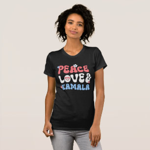 T-shirt Peace Love et Kamala Harris 2024