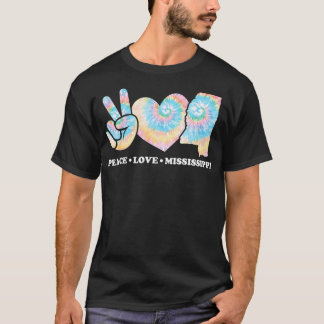 T-shirt Peace Love et Mississippi