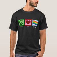 Peace Love Gay pride Parade drapeau arc-en-ciel