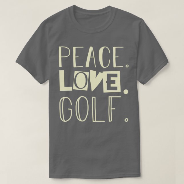 T-shirt Peace love golf 1 (Design devant)