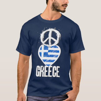 T-shirt Peace Love Grèce
