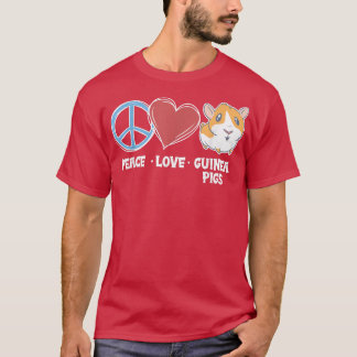T-shirt Peace love guinea pigs77