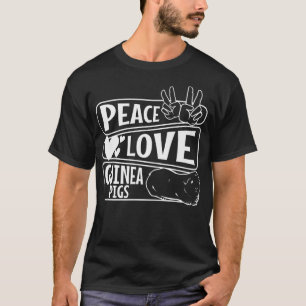 T-shirt Peace Love Guinea Pigs Premium4320