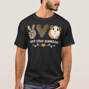 T-shirt Peace Love Guinée Cochons Guinée Adulte - 10