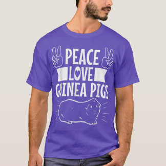 T-shirt Peace Love Guinée Pigs4300