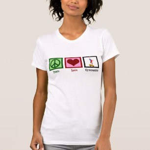 T-shirt Peace Love Gymnastique