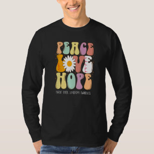 T-shirt Peace Love Hope Bardet Biedl Syndrome BBS Laurenes