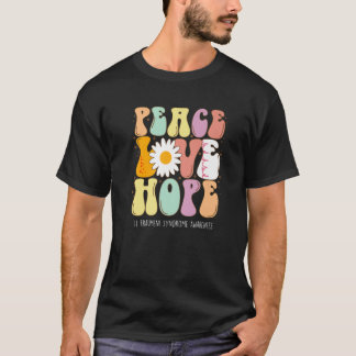 T-shirt Peace Love Hope Li Fraumeni Syndrome LFS Awareness