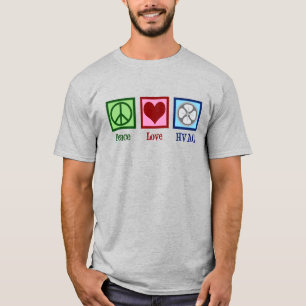 T-shirt Peace Love HVAC Company