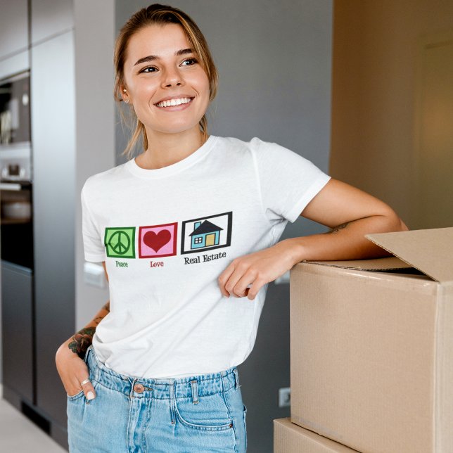 T-shirt Peace Love Immobilier (Créateur téléchargé)