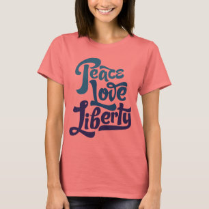 T-shirt Peace Love Liberty