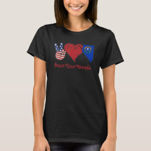 T-shirt Peace Love Nevada