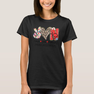 T-shirt Peace Love Nurve Home Health Assistant Médicale L