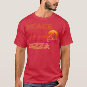 T-shirt Peace Love Pizza Lovers I Love Pizza 376