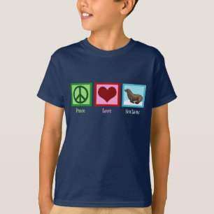 T-shirt Peace Love Sea Lions