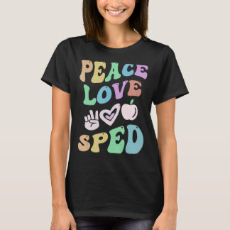 T-shirt PEACE LOVE SPEED Retro Éducation Spéciale Super Sc