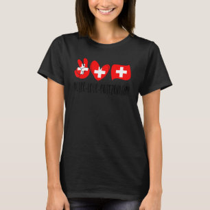 T-shirt Peace love Suisse Journée internationale de la pai
