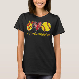 T-shirt Peace Love Tennis Mignonne Pour Femmes Ado Petite