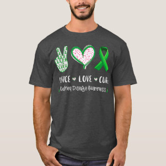 T-shirt Peace Love traitement rénale sensibilisation aux m