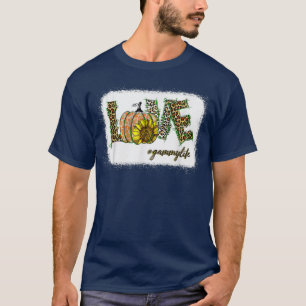 T-shirt Peace Love Turquie Citrouille Autum Happy Fall Tha