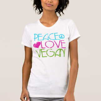 T-shirt . Peace.Love.Vegan.