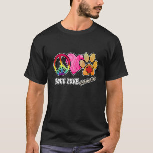 T-shirt Peace Love Vétérinaire Vétérinaire Animal Doct