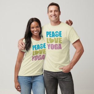 T-shirt Peace Love Yoga