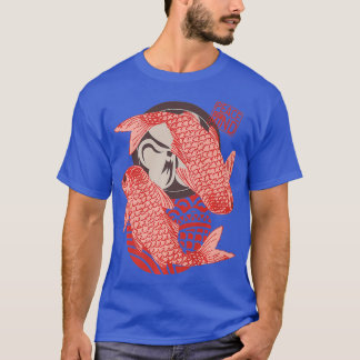 T-shirt Peace Mind Therapist Ying Yang Cadeau Koi Fish